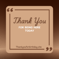 thank you for being here today