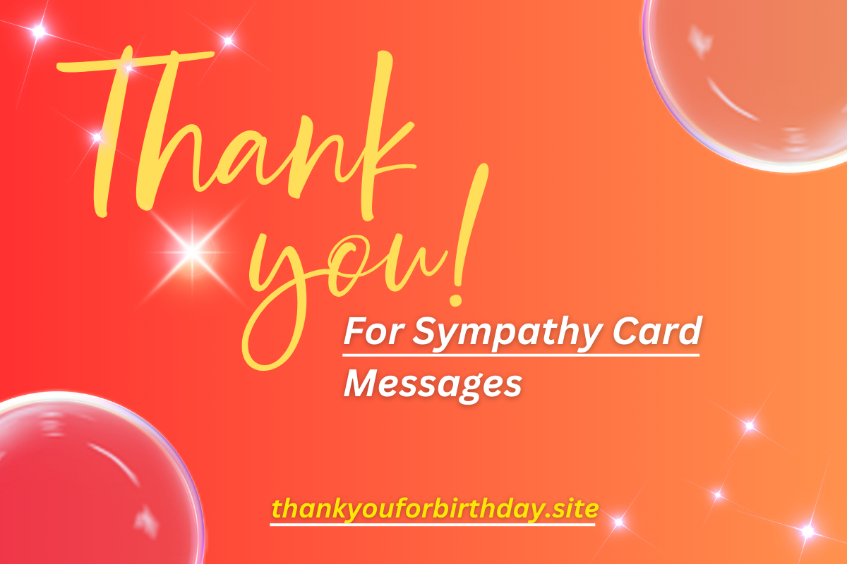 Thank You For Sympathy Card